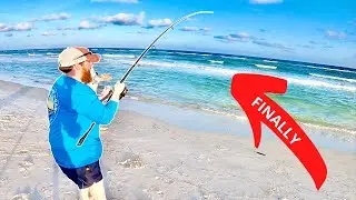 Surf Fishing For His FIRST Pompano! *Orange Beach AL*