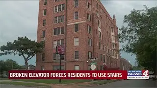 Broken elevator forces residents to use stairs