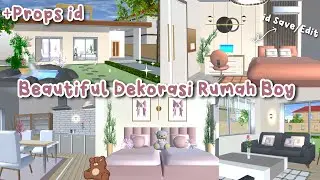 Beautiful Dekorasi Rumah Boy + Props id ✨🌸 || Sakura School Simulator 
