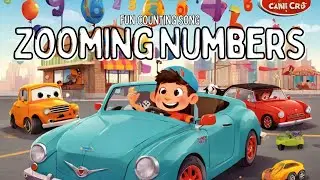 Zooming Numbers: Fun Counting Song 1-10 | Cars Song for Kids | Learning  Numbers Song🎶