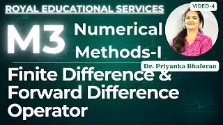 Finite Difference | Forward Difference Operator #finitedifference #forwarddifference