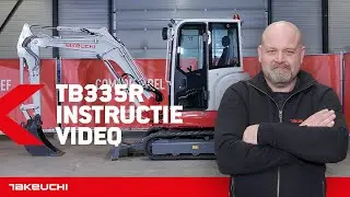 MINIGRAVER BEDIENEN | Takeuchi TB335 R | INSTRUCTIE NEDERLANDS | Takeuchi Benelux