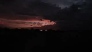 A Stormy sunset in Outback Australia 