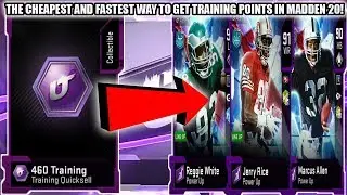 THE CHEAPEST AND FASTEST WAY TO GET TRAINING POINTS IN MADDEN 20! | MADDEN 20 ULTIMATE TEAM