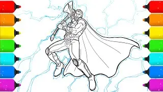 Thor / Avengers Infinity War  Drawing and Coloring with Markers
