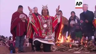 Aymara in Bolivia celebrate the year 5525