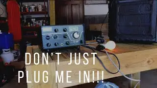 How to Plug in Old Radios or Electronics Using a Dim Bulb Tester Using the Drake R4-C Receiver