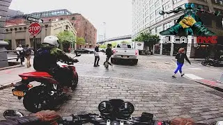 Williamsburg to Dumbo, Brooklyn NYC  - motorcycle commute #8,879 nothing happens, normal things v992