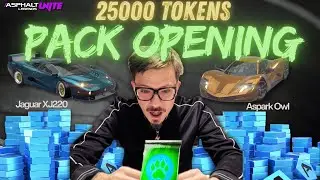 25000 Tokens Pack Opening - Aspark Owl and Jaguar XJ220 TWR (Asphalt 9)