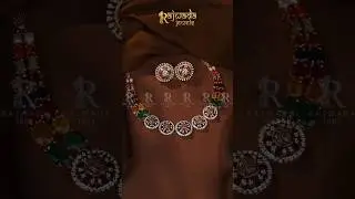 ✨ Navratna Diamond Necklace & Earrings | Exquisite Multicolor Gemstone Jewellery ✨