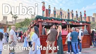 Christmas Market in Dubai 🌲 Unveiling Dubai's Hidden Christmas Wonderland Market Walk 🇦🇪