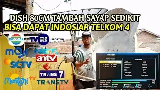 TRACKING TELKOM 4 DISH MINI 80CM TERBARU BISA DAPAT EMTEK GROUP