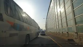 Highway Driving - Seoul to Incheon, Korea (No Talking, No Music)