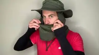 Fishing Hat for Men & Women, Outdoor UV Sun Protection Wide Brim Hat with Face Cover & Neck Flap