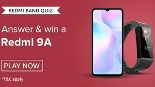 Amazon Redmi Band Quiz Answers - Get Reward Redmi 9A [8 - 23 Sep 2020]