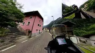 Passtour mit der Honda Transalp XL750 - Calancatal Graubünden