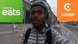 UberEats VS Caviar food delivery on a Boosted Board