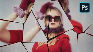 Broken Mirror effect - Giveway PSD | PHOTOSHOP TUTORIAL
