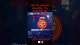 limited time for joining my telegram channel free mock tests for neet 2026#neet #neet2026preparation