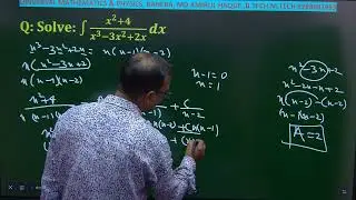 Solve integration ∫( x^2+4)dx/x^3-3x^3+2x