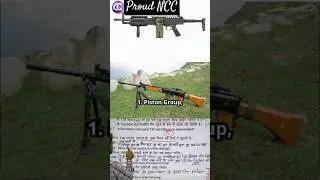 Light Machine Gun 5 major groupl NCC A, B, C Certificate Exam 2025.#NCCExamPreparation  #NCCIndia