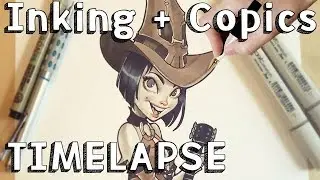 INKING + COPIC MARKER TIMELAPSE ! w/ Chrissie Zullo