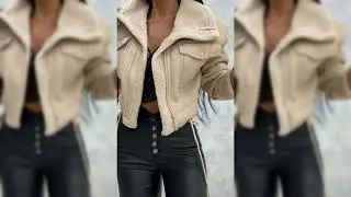 Sherpa Trim Cropped Jacket