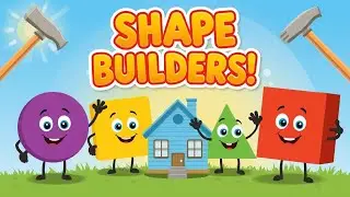 The Shape Builders! Fun Shape Learning Song for Kids | Zoni Bear