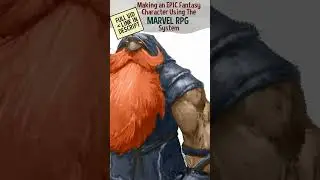 Creating an EPIC Fantasy Character using The Marvel RPG System (Art Process) #shorts