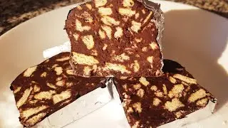 Salame de chocolate SEM OVO e SEM AÇUCAR adicionado