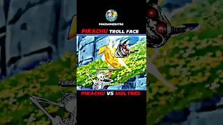 Pikachu vs Moltres || Pikachu Troll face☠ || #ashattitude#anime#ashkechum#amv#pokemonamv#shorts
