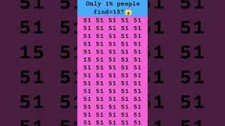 find 15😱🤔 subscribe for more puzzle #shorts #viral #brainteasers #numbers #trending #fypシ #quiz #new