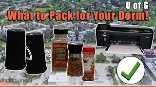 Dorm Room Essentials at U of G - 2021