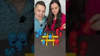 Tic Tac toe gobble #Tictactoe #Boardgames #Game #shorts