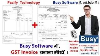 2 GST Invoice in Busy Accounting Software #accounting #busysoftware #tallyerp9 #tallyprime