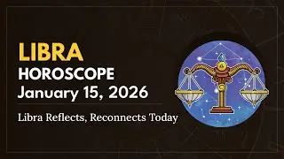 Daily LIBRA Horoscope (January 15, 2026) ♎️ 🌟 Libra Reflects, Reconnects Today