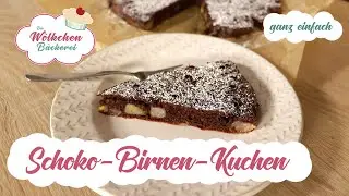 Schoko-Birnen-Kuchen - Diät-Kuchen einfach und schnell selbst gemacht (ww geeignet)
