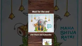 How To Draw Mahadev Easy Step By Step / Shivratri Drawing / Bholenath Ji Easy Drawing #shorts