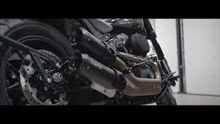Harley-Davidson Fat Bob Exhaust Upgrade - Twin GP (Carbon Fibre) Silencers by Cobra Sport Exhausts