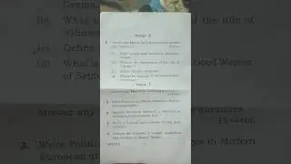 Question paper of english mj-8 of semester 4 vbu university 2022-2026  #shorts #viralshorts #short