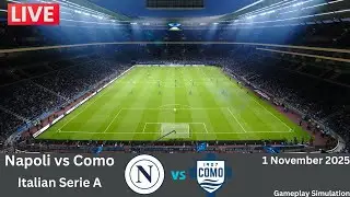 Napoli vs Como | LIVE Serie A | SP Football 2025 Video Game Simulation 2025
