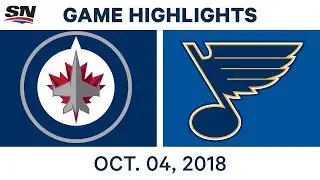 NHL Highlights | Jets vs. Blues - Oct. 4, 2018