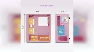 Review: Vetroo AL800 Mid Tower ATX PC Computer Case - Door Opening Design Tempered Glass, Adju...