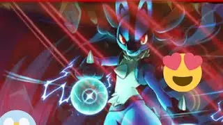 Grapploct💧 vs Lucario 🔥#apokeunitegamer #shorts