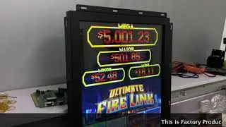 32 Inch RS232 Touch Screen With LED Lights Mounted 3M Bally Gaming Monitors For Sale