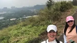 The great wall in hongkong,Wa shan military road hike sheung shui