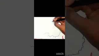 Drawing the outline map of China | By Karthik MS's Art World | #79.