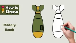 [#2/8] 🚀 Learn to Draw Military Missiles and Bombs - Simple Tutorial! ✏️💥 #HowToDraw #WeaponArt