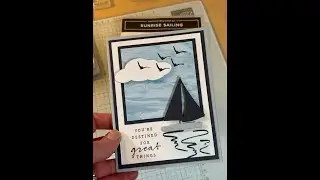 Make a Nautical Card with the Sunrise Sailing Bundle | Easy DIY Tutorial