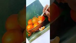 How to Paint Orange 🍊😱 #shorts